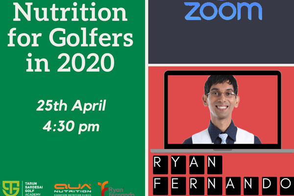 Nutrition for Golfer in 2020 - Ryan Fernando