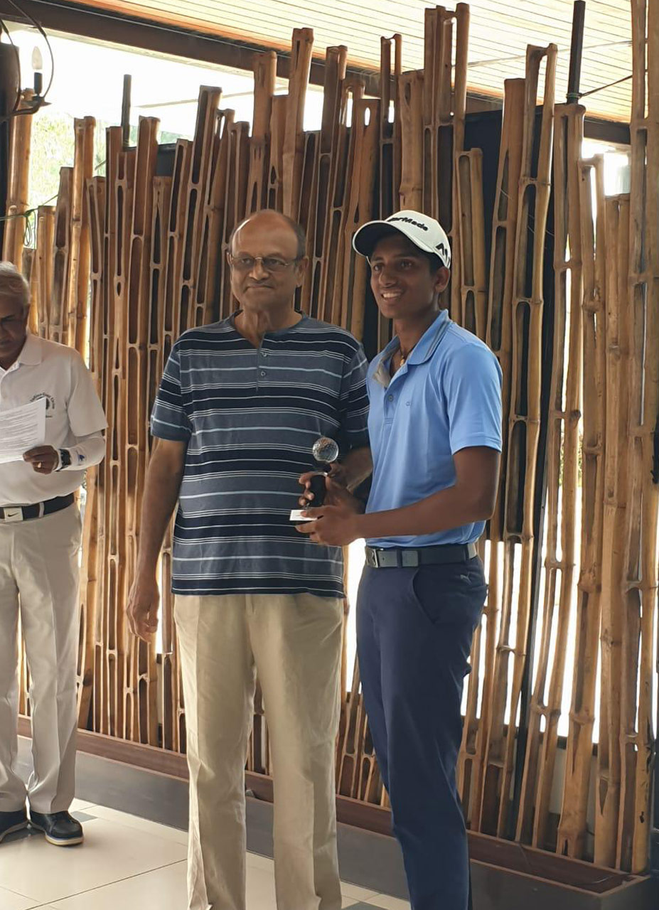Aryan finishes third at the IGU Southern India Golf Championships