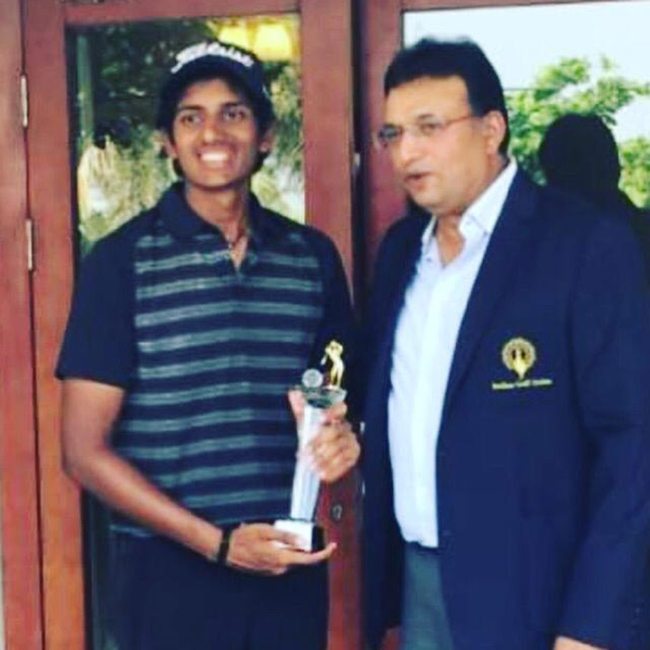 Aryan wins the Gujarat Amateur Championship