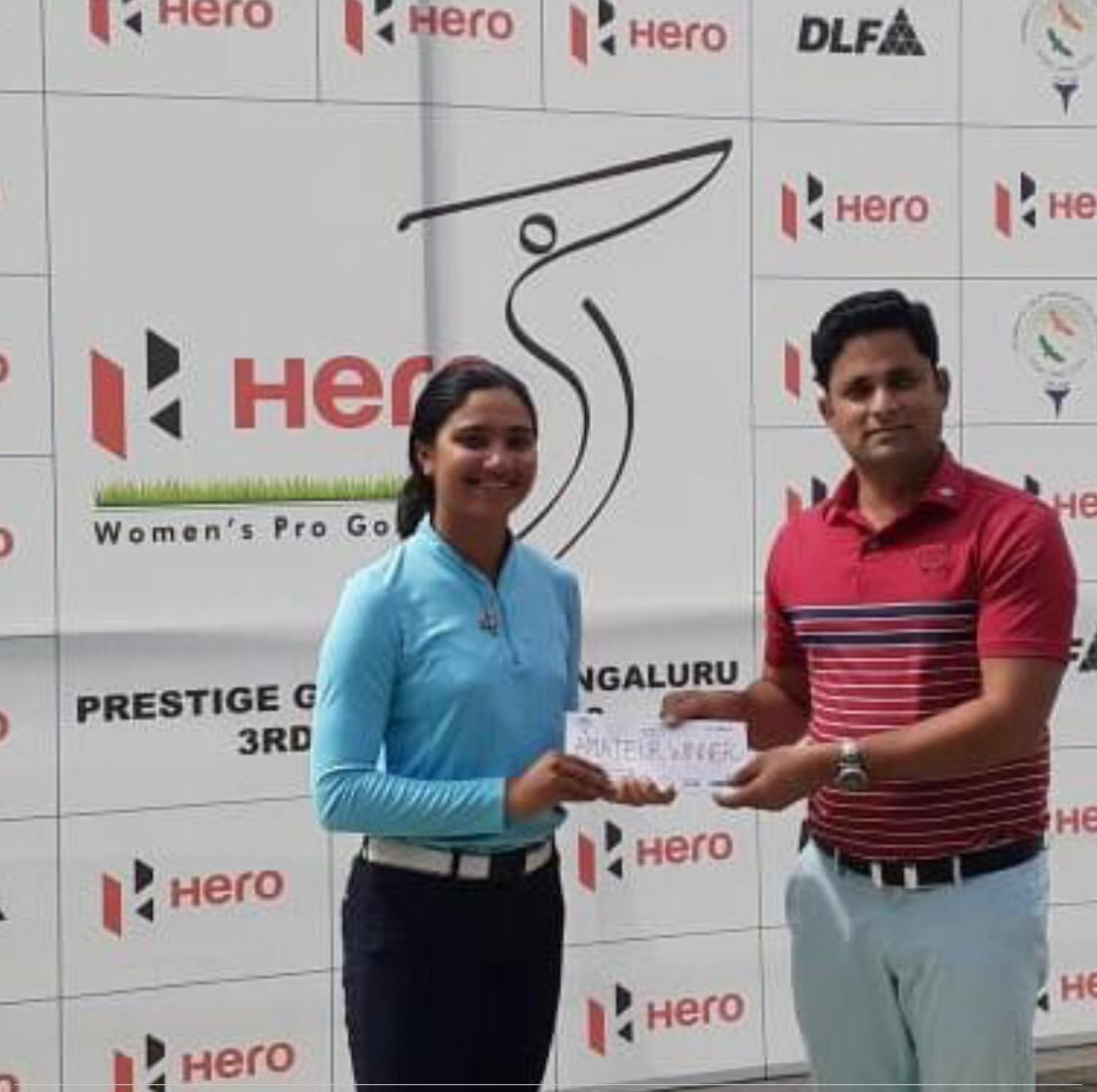 Rhea finishes as the best amateur at the WGAI professional event at Golfshire