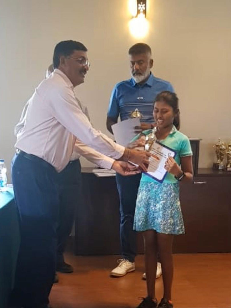 Aradhana finishes 2nd and 3rd at the South Zone Junior Golf Championships