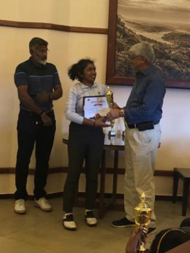 Snigdha wins the South Zone Junior Golf Championship