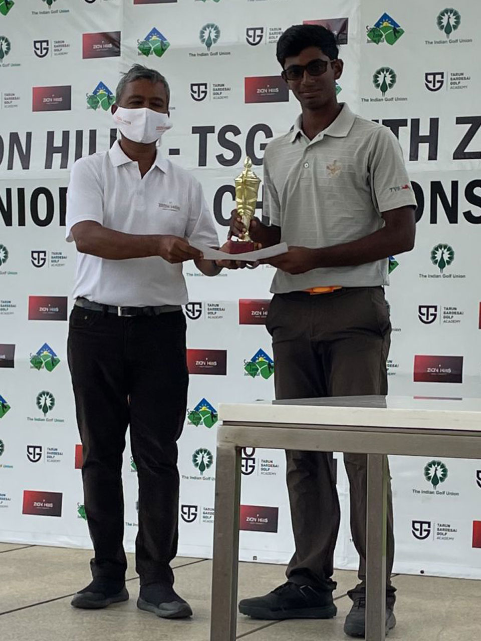 Shaurya Binu wins in Category A Boys at the Zion Hills
