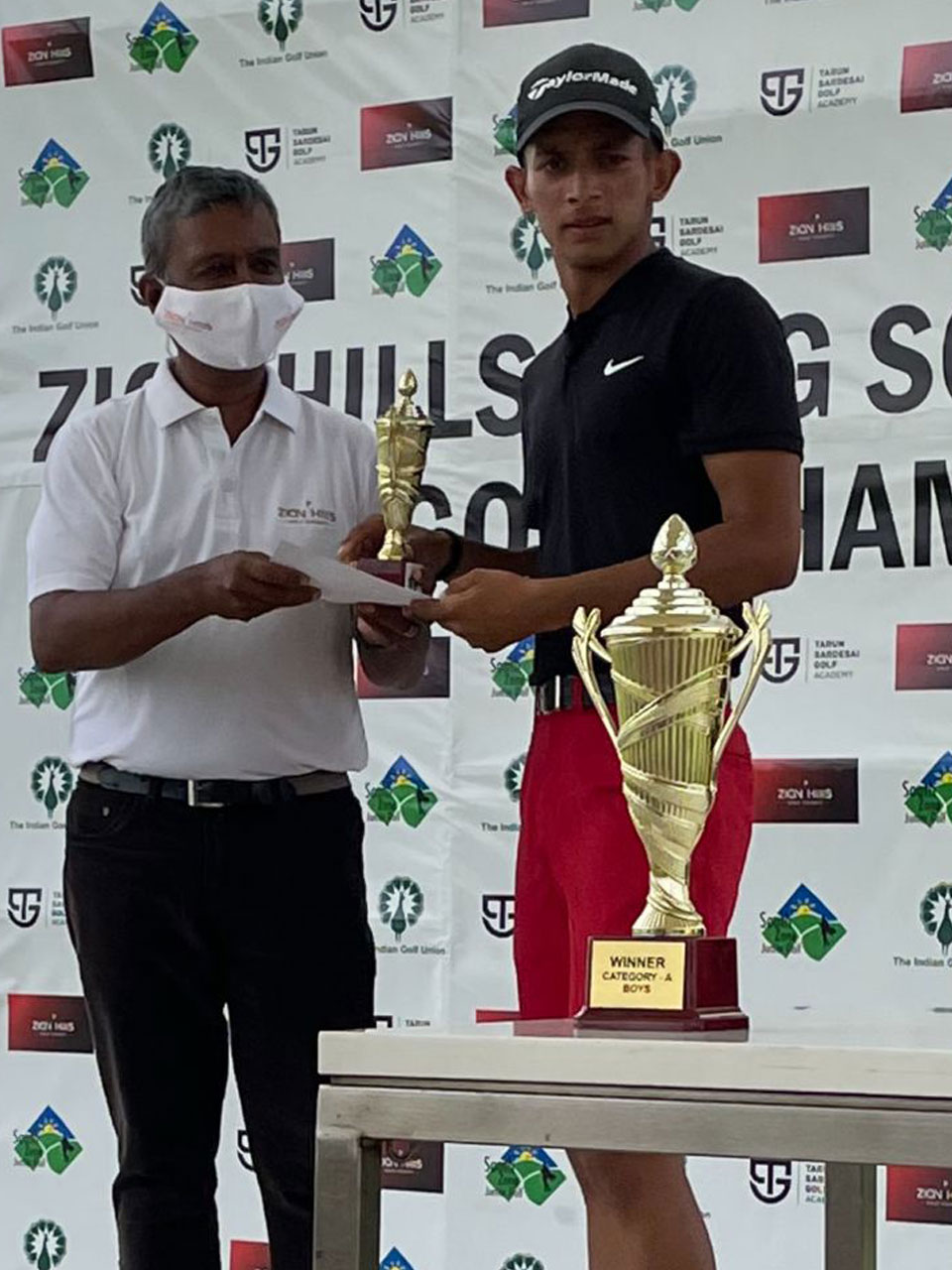 Sumit Kotwal is first runner-up in Category A Boys at the Zion Hills