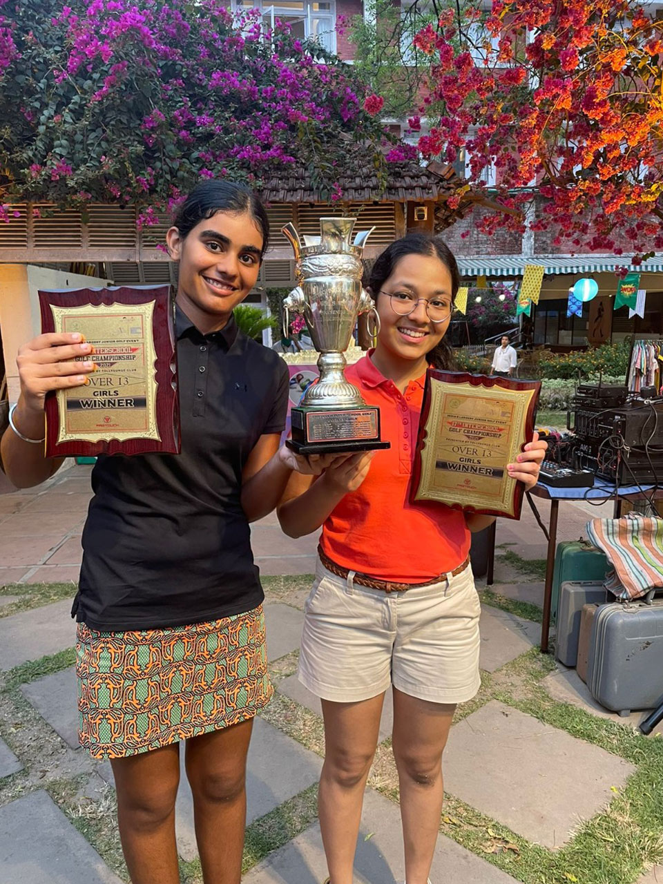 Anahat Bindra led her team to victory in the 2022 Inter School Golf Championship in Calcutta.