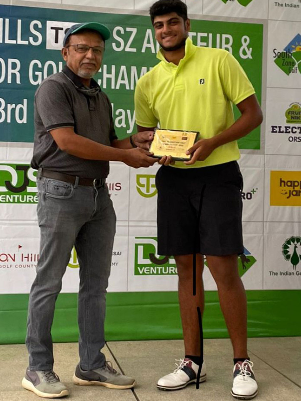 Varun Muthappa wins the Zion Hills TSG South Zone Junior Golf Championship