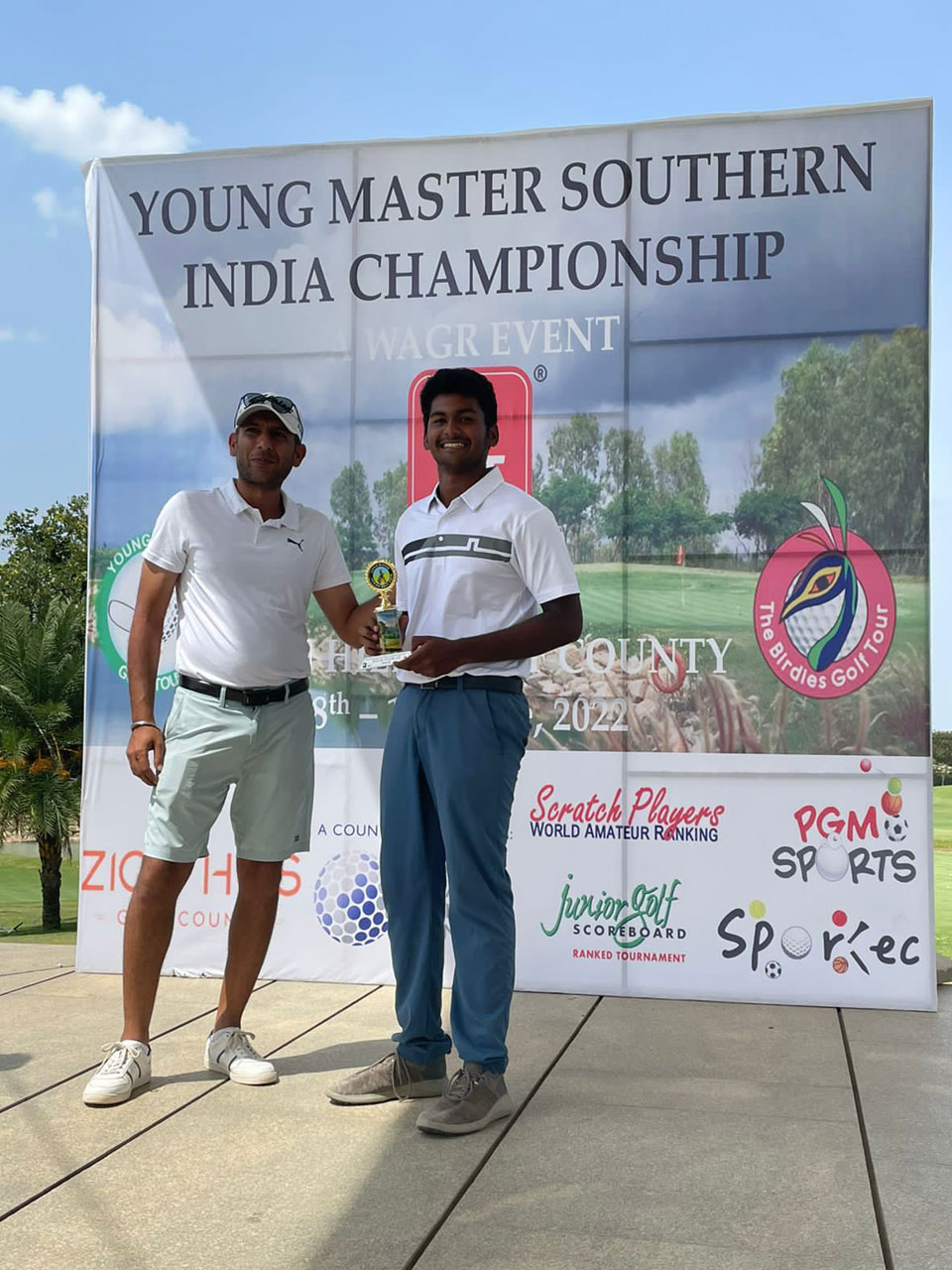 Suraj Joshi finishes 3rd at the Young Masters Golf Championship