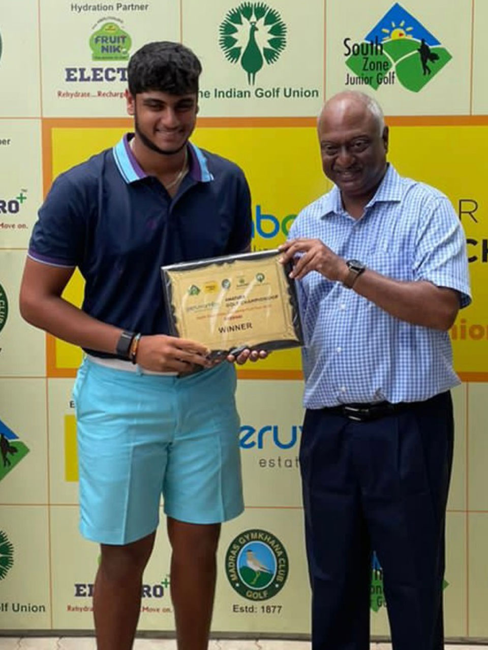 Varun Muthappa  wins the Amateur Section at the South Zone Golf Championship