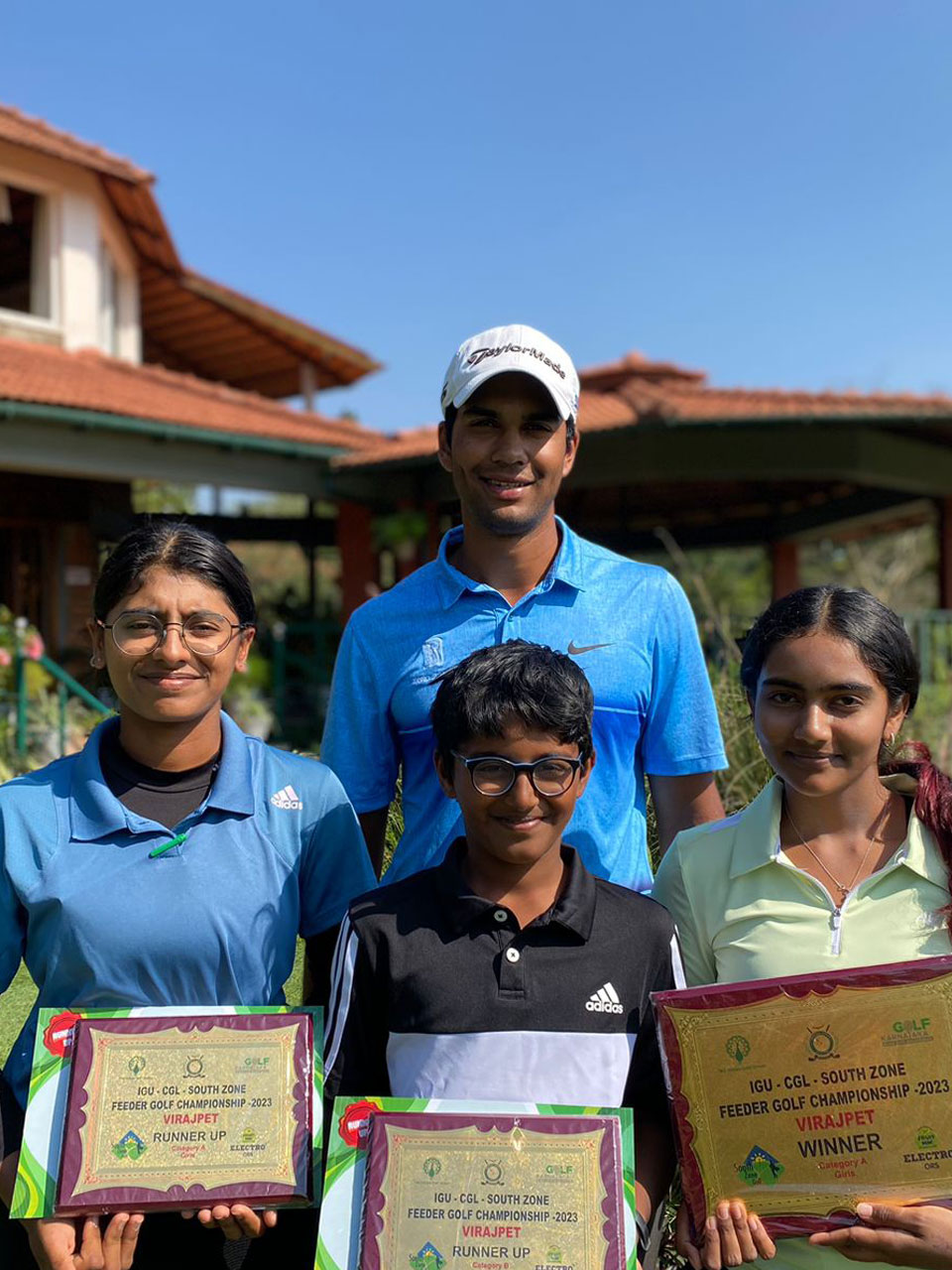 Winners at South Zone Championship at Coorg Golf