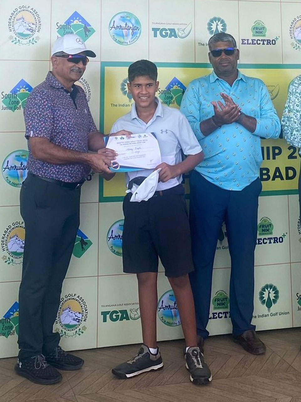 Advay Bagla finished 2nd in Category C Boys  at the HGA South Zone Junior Golf Championship