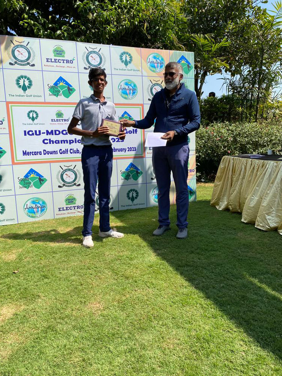 Sumith Chandra finishes 3rd at the IGU Mercara Downs South Zone amateur Championship