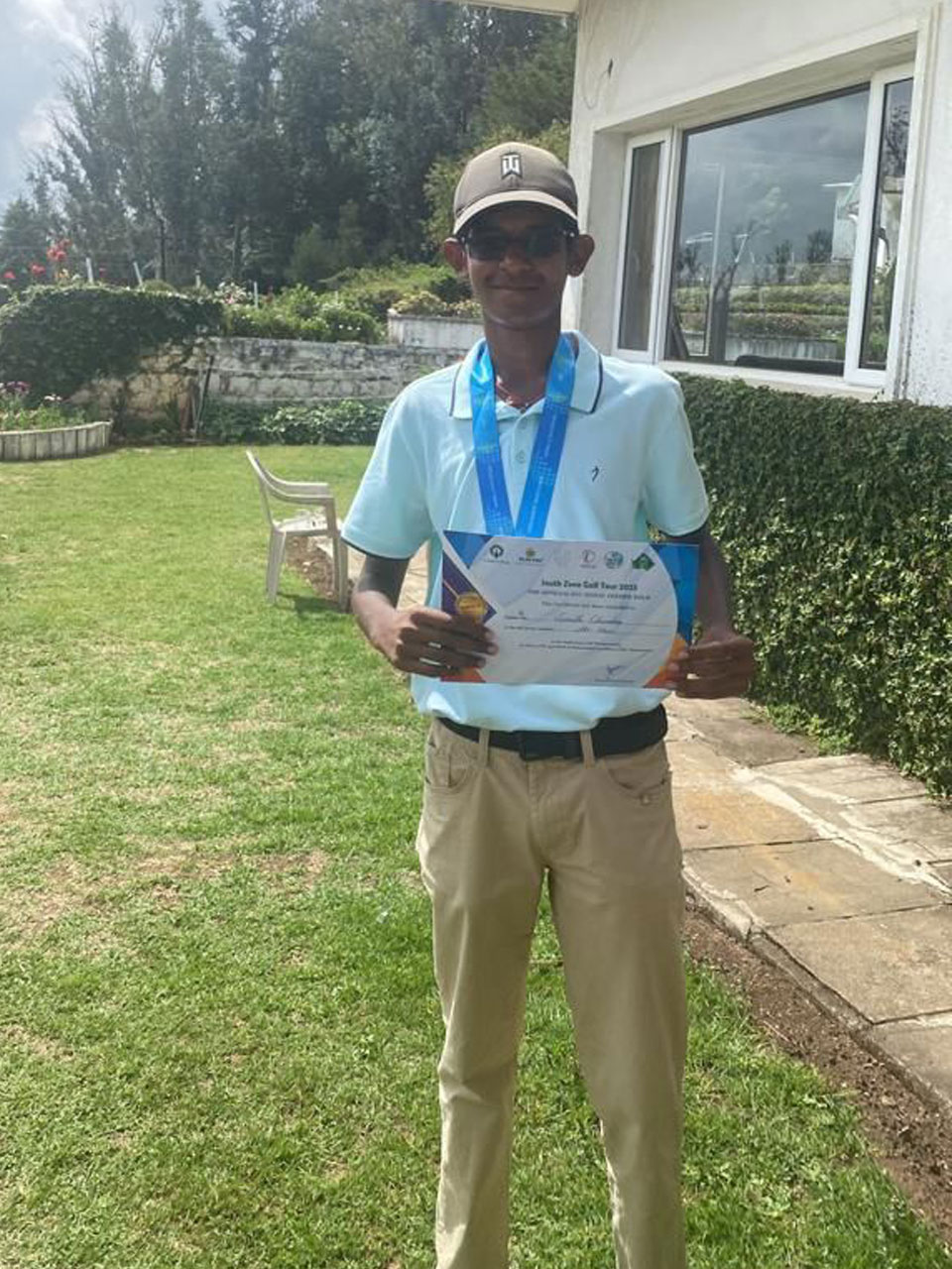 Sumith Chandra finishes 2nd at the South Zone Junior Championship