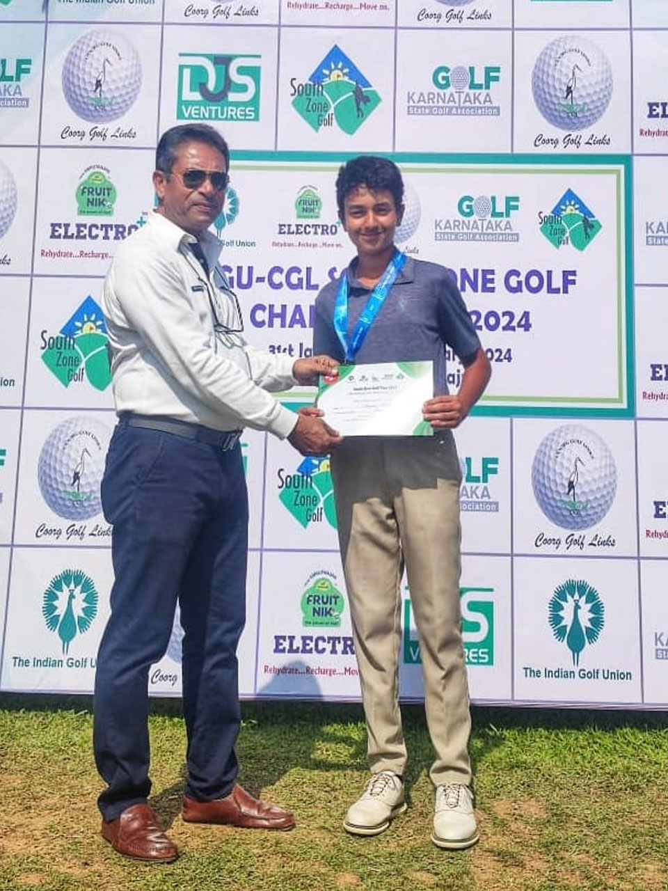 Shayaan Khadri finishes as Runner Up in Open Amateur Category at IGU Coorg Golf Links