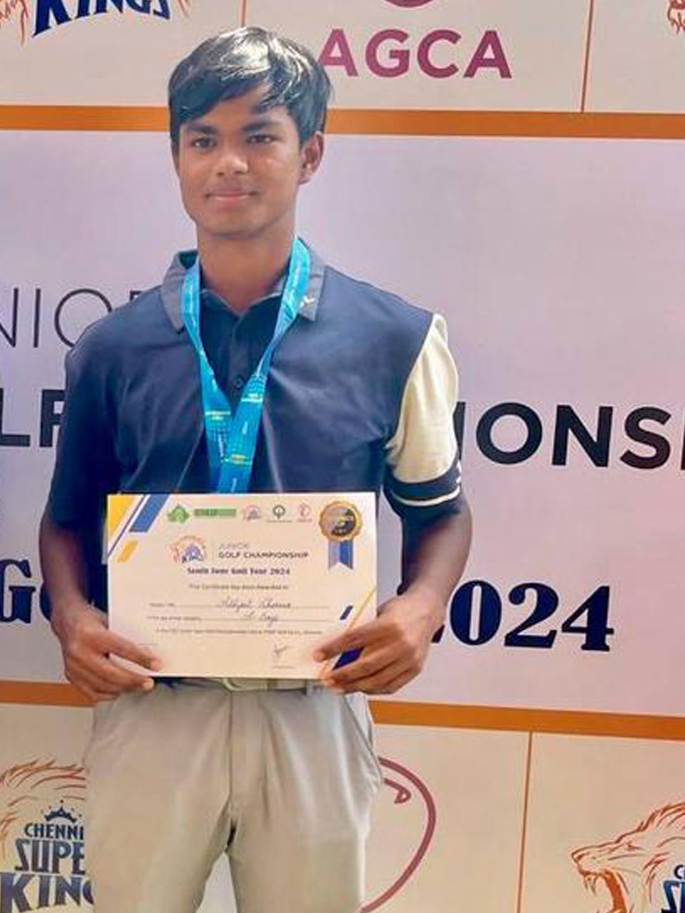 Abhijit Sharma finished 2nd in the 'A' Boys category at The Chennai South Zone tournament held at TNGF Cosmopolitan Golf Club in Chennai.
