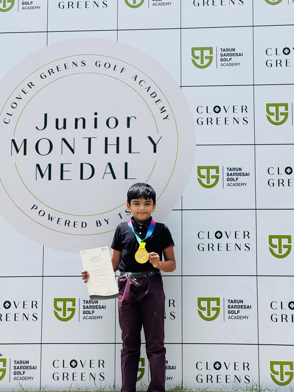 Advaitha Mahesh finished winner in 'E' Boys Category at the Clover Greens Junior Monthly Medal powered by TSG held at Clover Greens Resort & Golf Club.