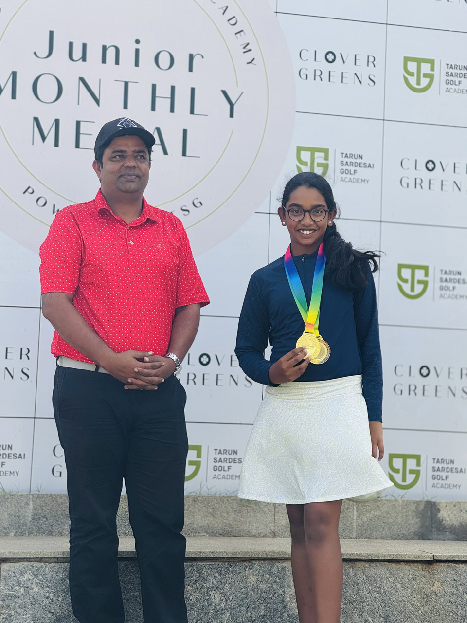 Isha Rajesh finished winner in 'B' Girls and 'A&B' Girls Categories at the Clover Greens Junior Monthly Medal powered by TSG held at Clover Greens Resort & Golf Club.