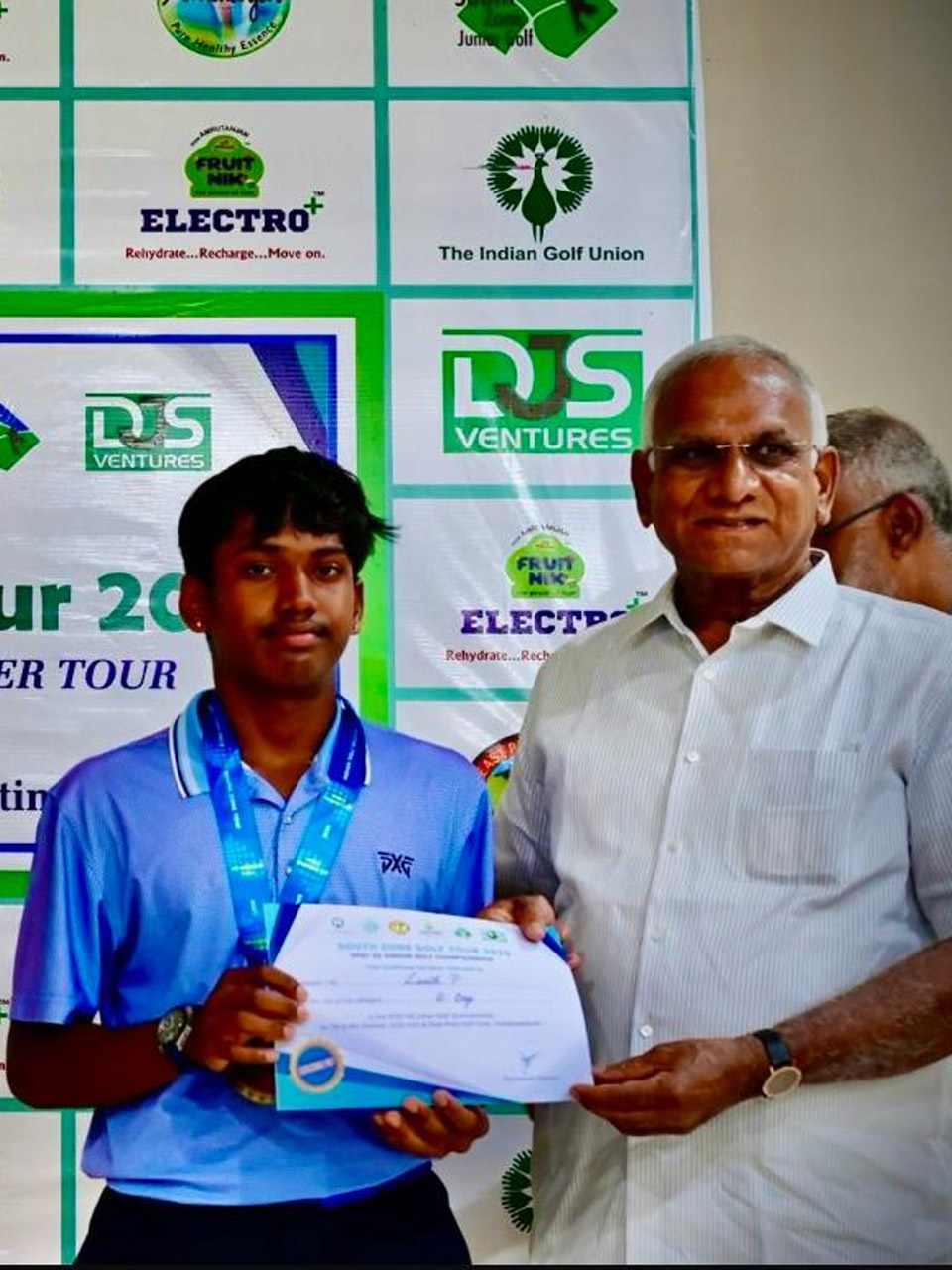 Lavith P finished runner-up in 'B' Category at the EPGC – South Zone Golf Championship 2025 held at East Point Golf Club, Vizag.