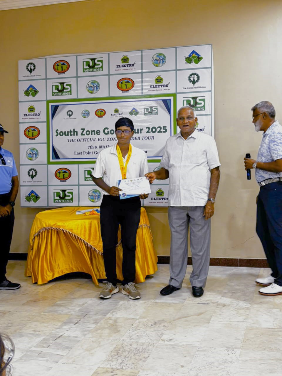 Darahaas Pandit finished winner in 'B' Category at the EPGC – South Zone Golf Championship 2025 held at East Point Golf Club, Vizag.