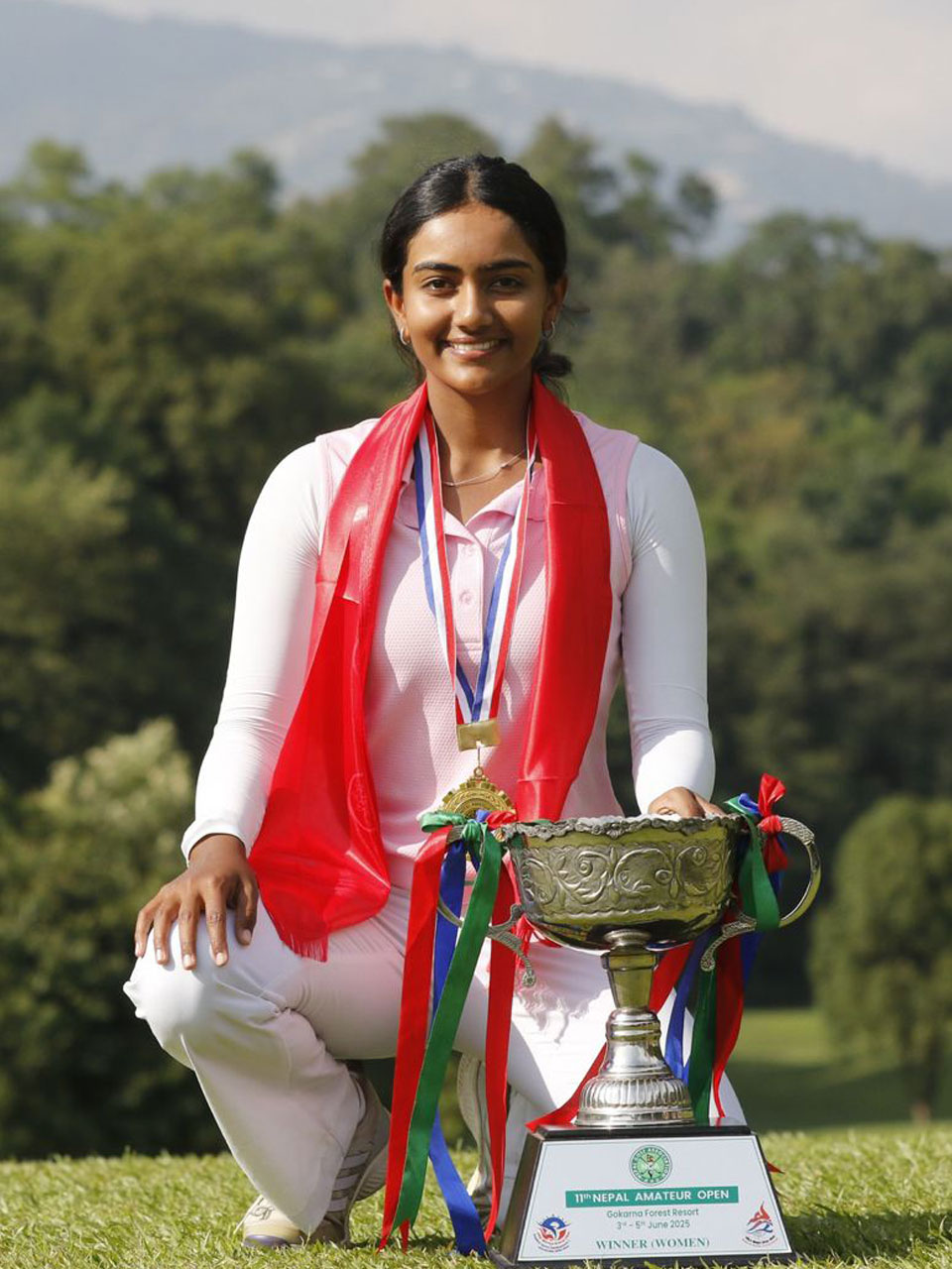 Ananthi Vivek won the Ladies' Amateur category at the Nepal Amateur Open Golf Championship, held at the Gokarna Forest Resort in Nepal