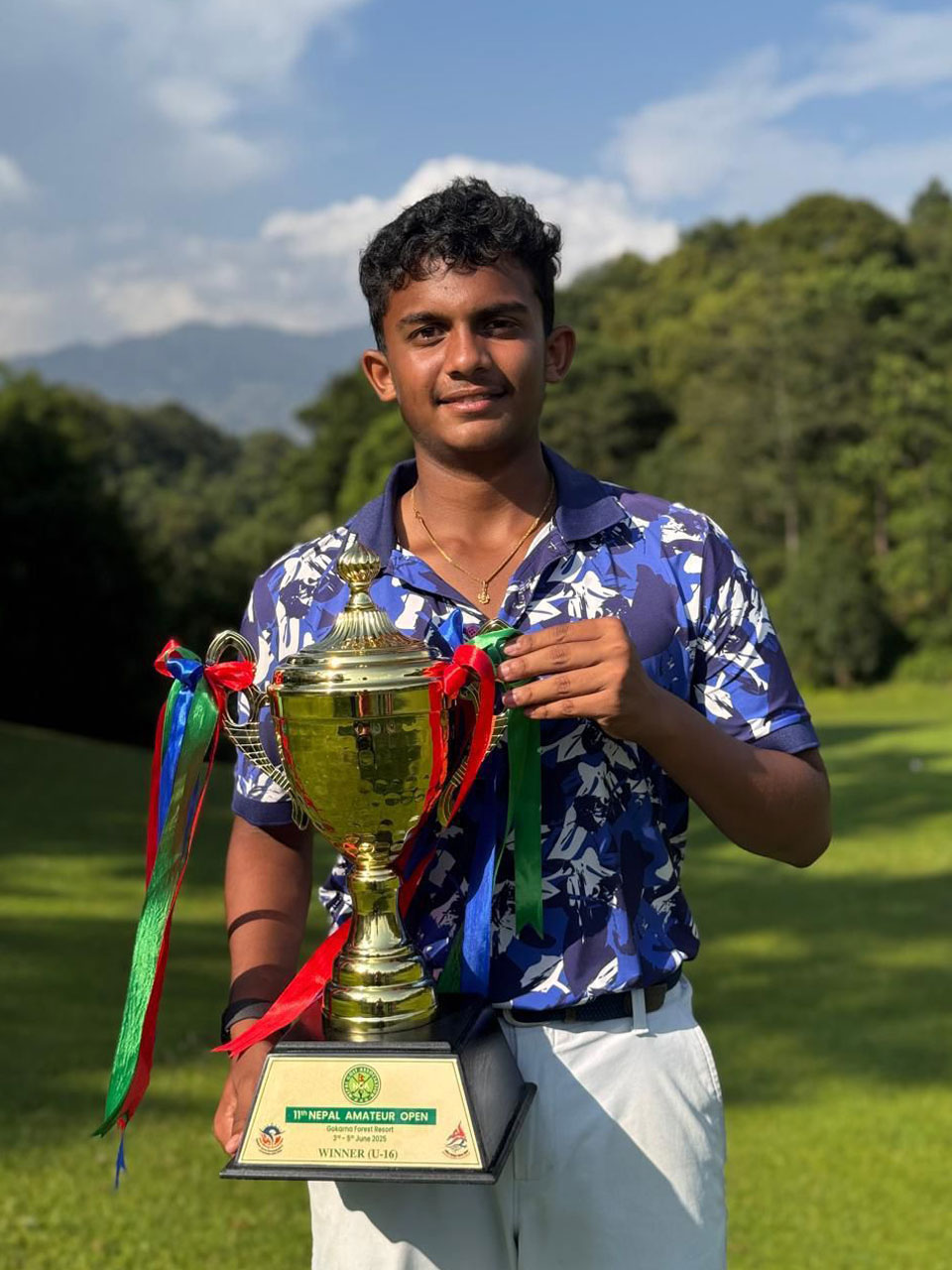 Vivaan Ubhayakar won the U-16 category at the Nepal Amateur Open Golf Championship, held at the Gokarna Forest Resort in Nepal.