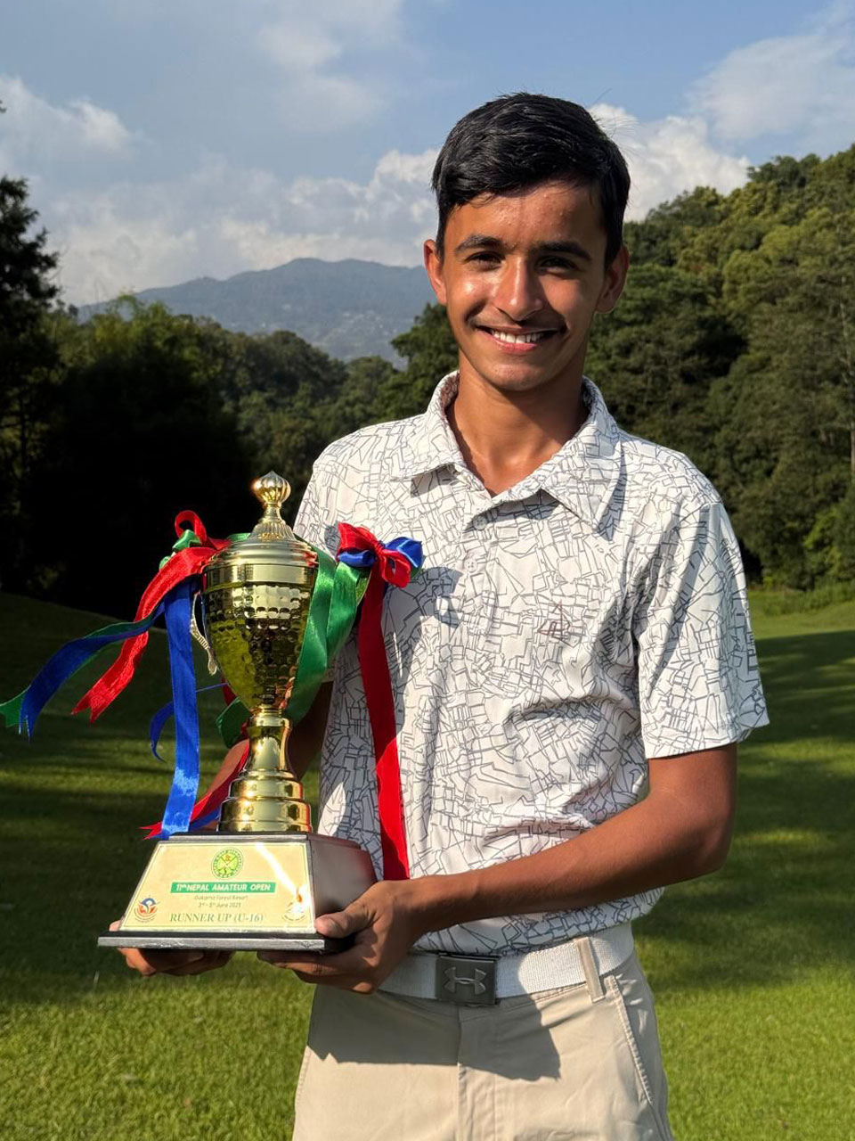 Prince Bainsla finished as the 2nd  runner-up in the U-16 category at the Nepal Amateur Open Golf Championship, held at the Gokarna Forest Resort in Nepal