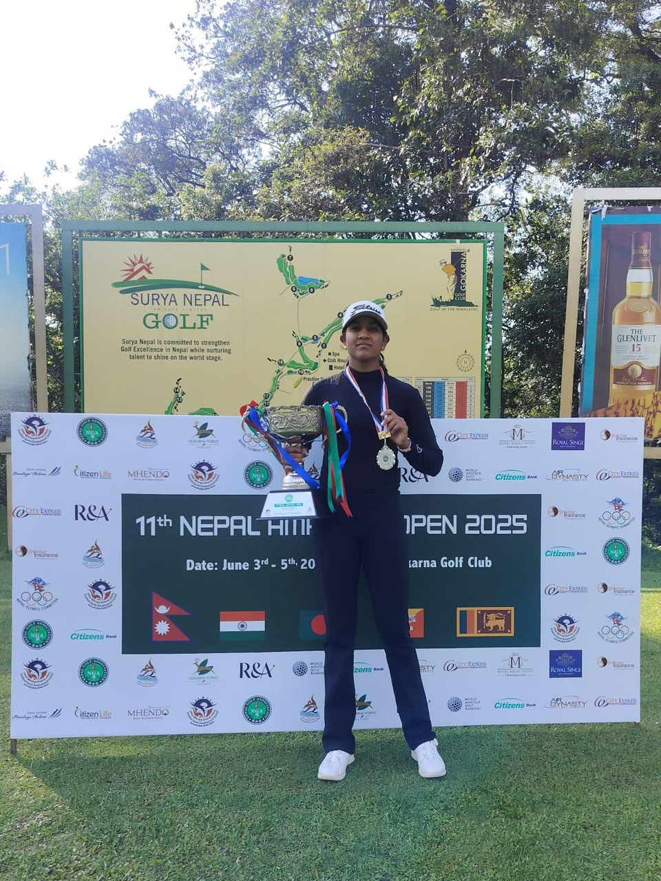 Dia Cris Kumar finished as the 2nd runner-up in theLadies Amateur Category at the Nepal Amateur Open Golf Championship, held at Gokarna Forest Resort in Nepal