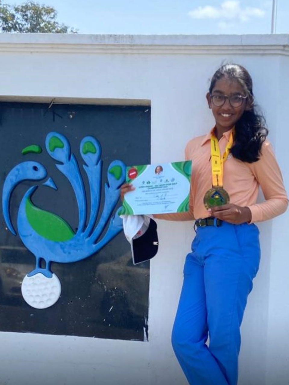 Isha Rajesh won the 'C' Category at the CGC South Zone Golf Championship 2025, held at Coimbatore Golf Club, Chettipayalam