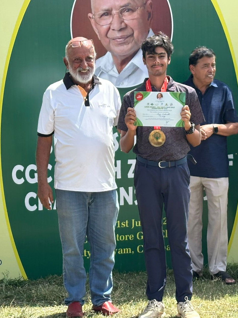 Arya Deshmukh finished as the 2nd runner up in the 'C' Category at the CGC South Zone Golf Championship 2025, held at Coimbatore Golf Club, Chettipayalam