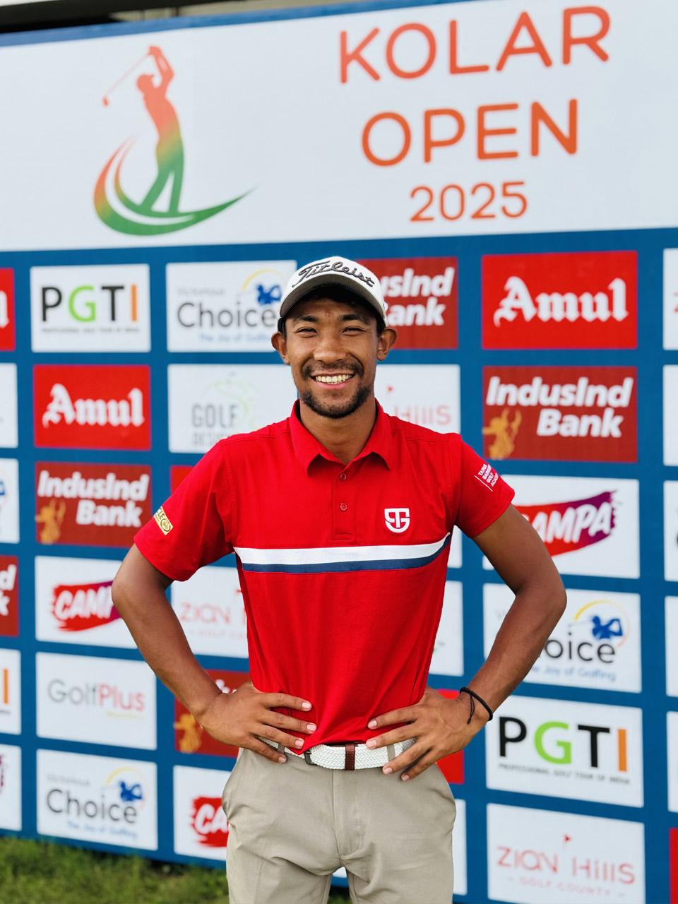 Subash Tamang finished 6th position in Professional Category at the PGTI Players Championship held at Zion Hills Golf County.
