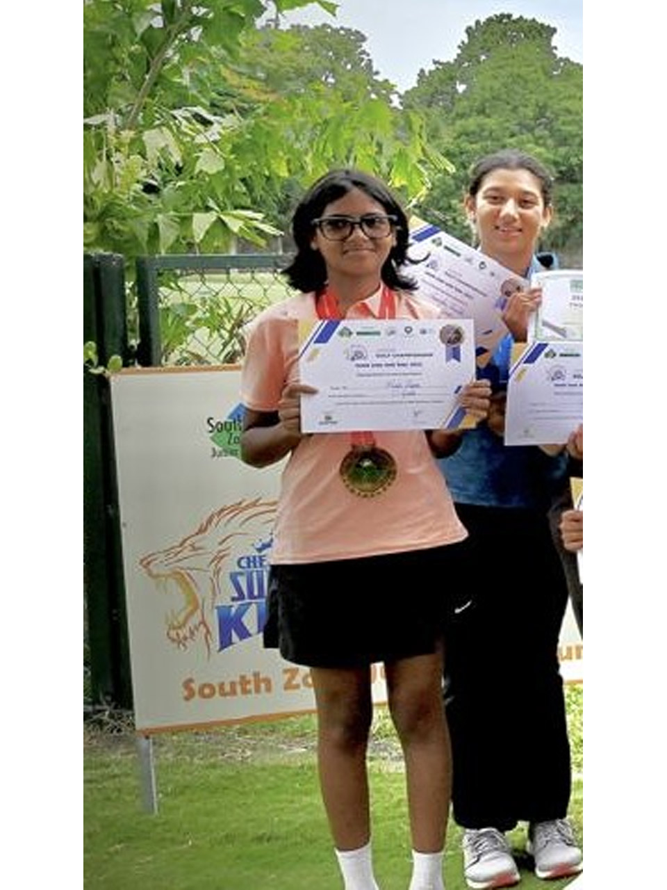 Hissi Besra finished 2nd runner-up in 'C' Girls Category at the CSK South Zone Junior Golf Championship 2025 held at Tamil Nadu Golf Federation, Chennai.